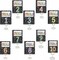 Classroom Table Numbers 1–10 Set with Metal Stands – Double-Sided Composition Style Group Number Cards for Teacher Classroom Management, Team Labels & Desk Organization (Back to School Decor)